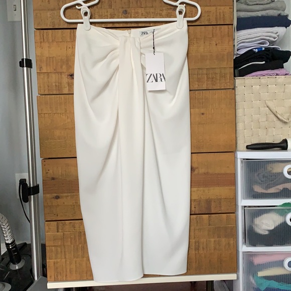 NWT - Zara Knotted Pareo Skirt - Picture 13 of 15